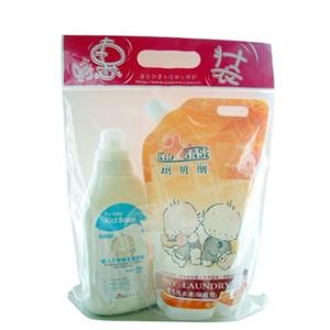 琪贝斯 婴儿衣物除菌柔顺剂600ml送婴儿除菌洗衣液1000ml