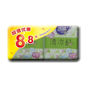 洁婷清凉酷卫生护垫60片