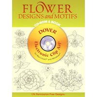 Flower Designs and Motifs CD-ROM and Book 花卉的设计与图形（书和光盘）