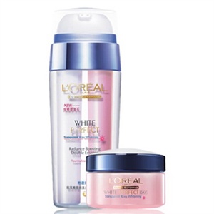L'OREAL PARIS 巴黎欧莱雅雪颜美白水润日霜50ml+雪颜美白双重精纯乳30ml