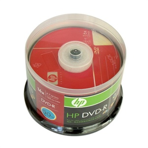 【当当销售配送】惠普HP DVD-R 16X 50片刻录盘