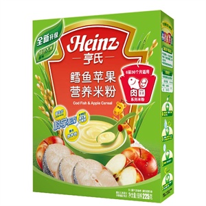 亨氏 鳕鱼苹果营养米粉225g