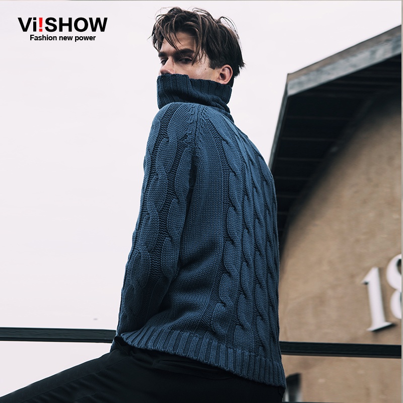 【viishow2015秋冬新款<em>毛衣</em> <em>韩式</em>纯色高领<em>毛衣</em>