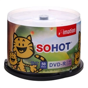 【当当销售配送】IMATION 怡敏信 DVD-R 16X 4.7GB SOHOT系列 老虎 50片桶装 刻录盘