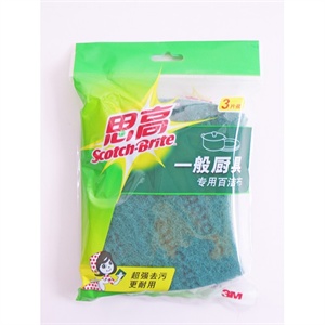 【3M网络授权】7103思高抗菌百洁布(3片装)