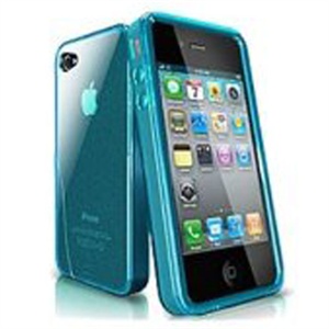 【当当销售配送】ISkin solo for iphone4 抗菌TPU保护套(清水蓝 为iphone4量身打造）