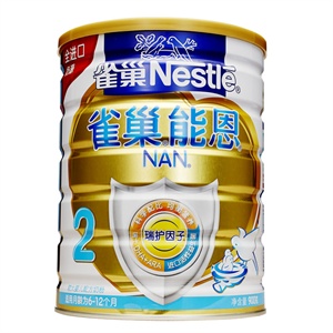 雀巢 能恩2益生菌较大婴儿配方奶粉 900g/听(6-18个月)