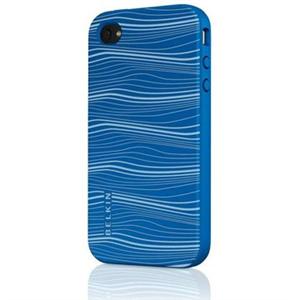 贝尔金iPhone 4G 激光图纹硅胶套-蓝色