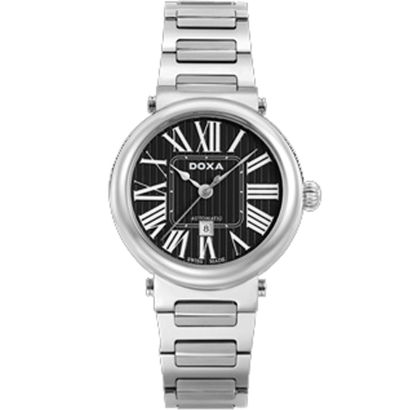 时度doxa 卡莱斯系列自动机械女表 d125sbk 全球联保