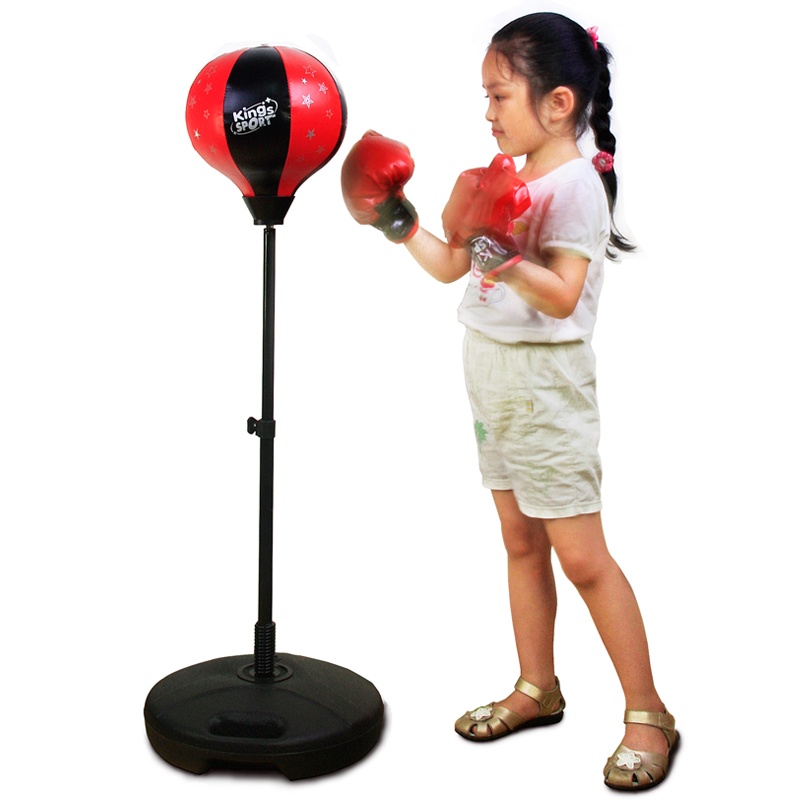 运动公园 儿童拳击不倒翁玩具 拳击套装立式拳击发泄球 煅炼运动玩具