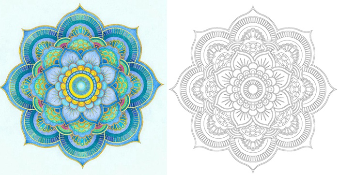 灵感·禅意:50款曼陀罗图案减压涂绘本(涂绘减压系列1,法国最畅销的