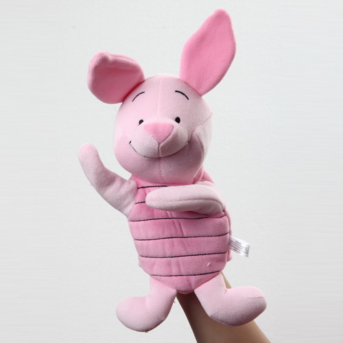 酷玩部落 毛绒手偶系列 笑嘻嘻的皮杰猪(粉色) 15cm x 30cm价格/报价