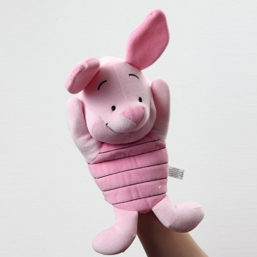 酷玩部落 毛绒手偶系列 笑嘻嘻的皮杰猪(粉色) 15cm x 30cm价格/报价